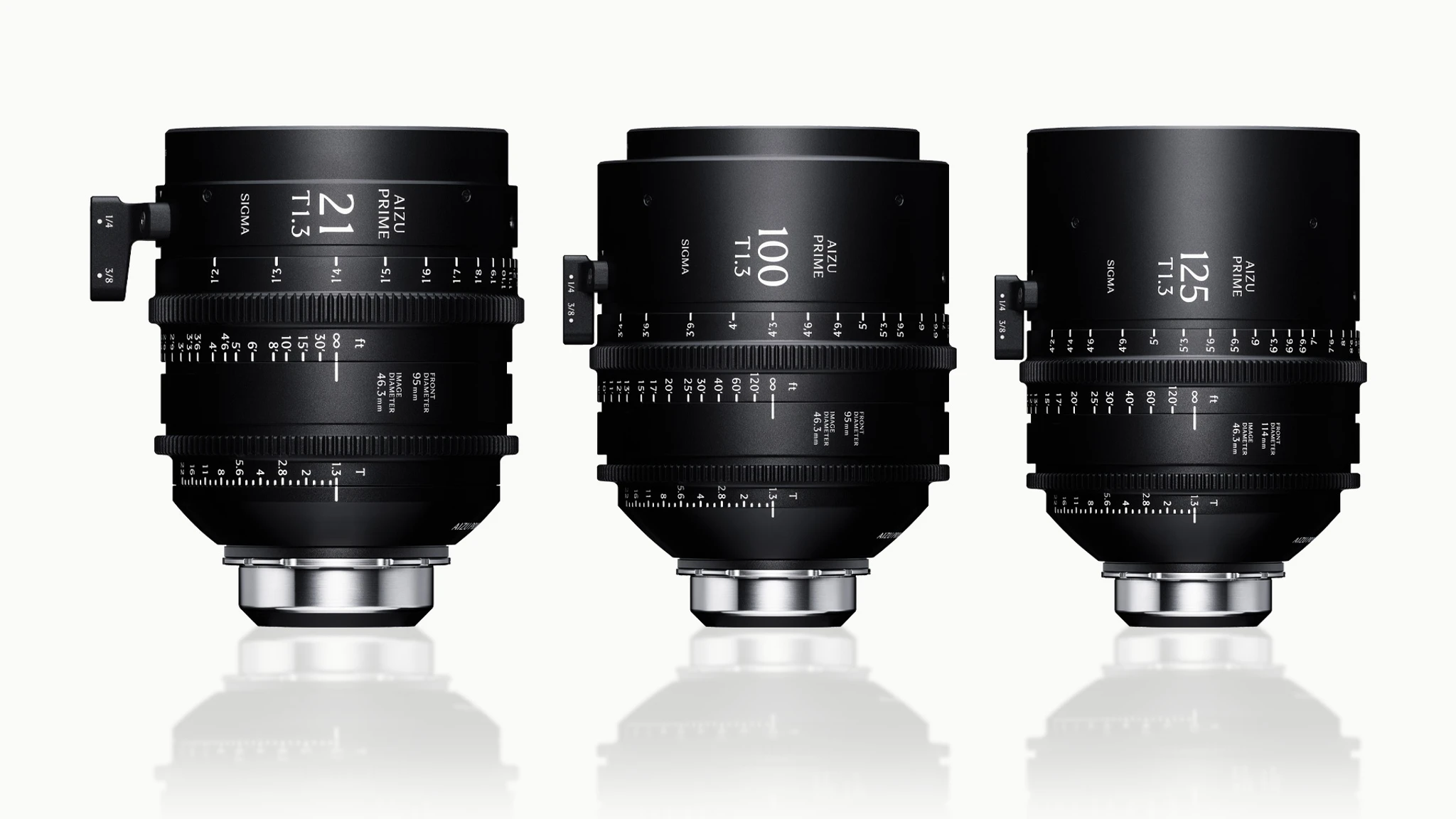 시그마, Aizu Prime에 21mm·100mm·125mm T1.3 LF 시네 렌즈 추가 이미지 1